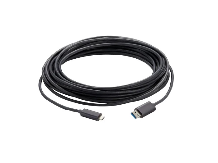 440-1007-030 30m USB 3.2 Gen 2x1 Type C to Type A Active Optical Cable Plenum by Vaddio