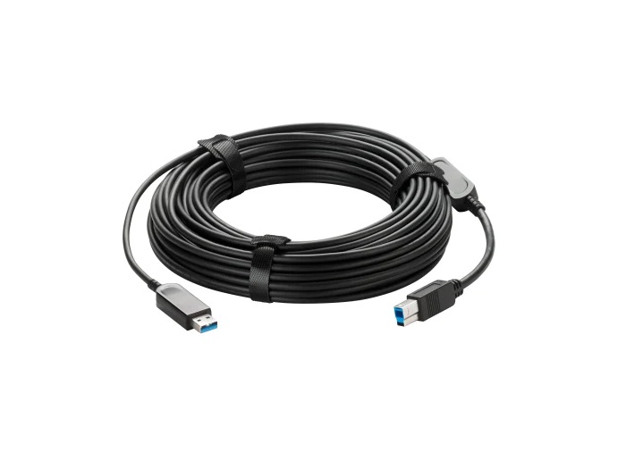 440-1015-015 15m USB 3.2 Gen 2 Type B to Type A Active Optical Cable Plenum by Vaddio