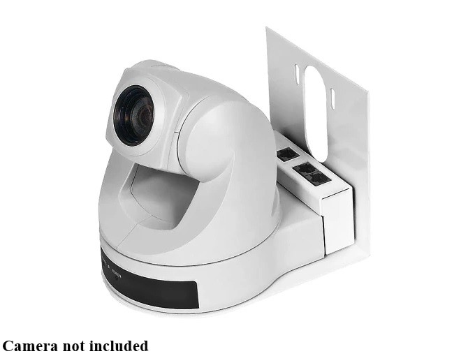 535-2000-205 Thin Profile Wall Mount Bracket for Sony EVI-D70 (White) by Vaddio