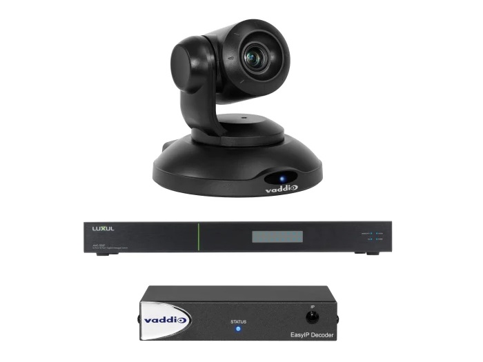 999-30201-000 EasyIP 10 Base Kit with Professional IP PTZ Camera (Black) by Vaddio