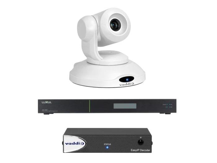 999-30201-000W EasyIP 10 Base Kit with Professional IP PTZ Camera (White) by Vaddio