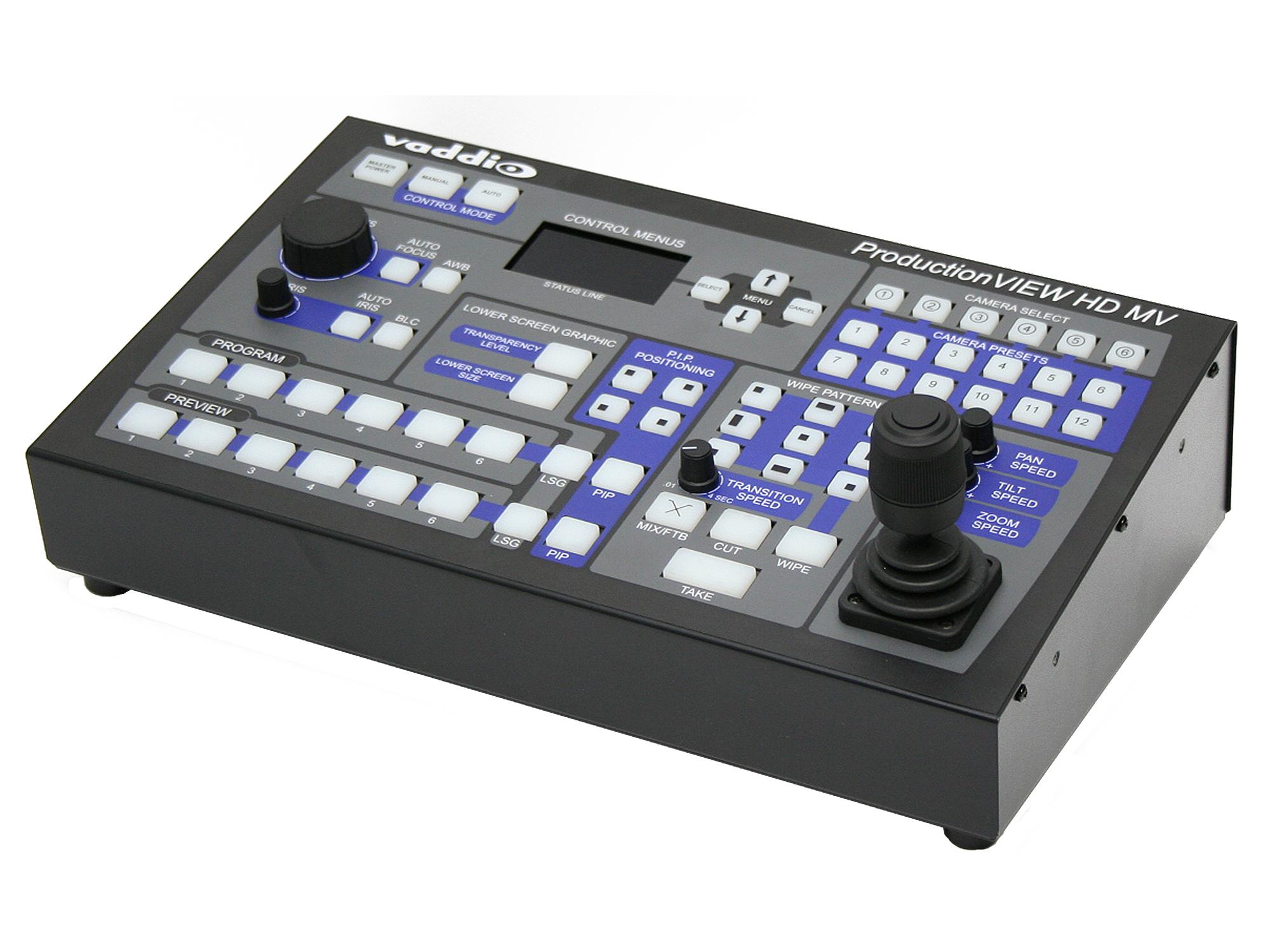 999-5625-000 ProductionVIEW HD/RGBHV/SD MV is a camera control console with multiviewer capabilities by Vaddio