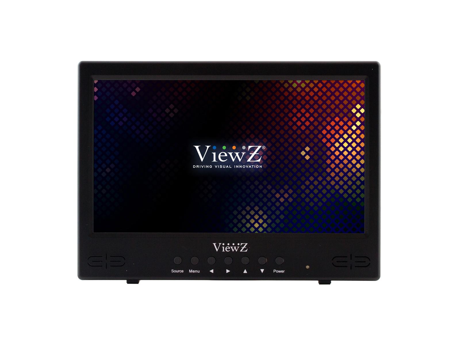 VZ-101RTC 10.1 inch 1024x600 BNC/HDMI/VGA Premium LED CCTV Monitor by ViewZ