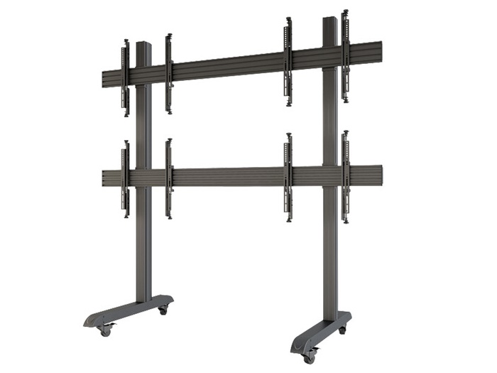VZ-FSM2x2 Free-Standing Mount for 49 to 55 inch 2x2 Video Wall by ViewZ
