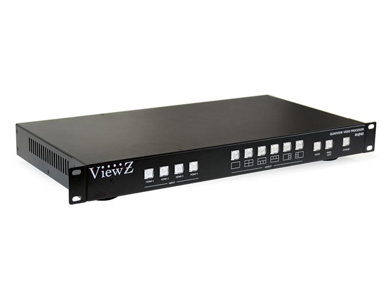 VZ-MV401 4K 4x1 Quadview HDMI/Analog Audio Multiviewer by ViewZ