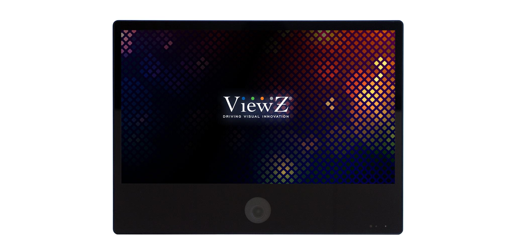 VZ-PVM-I2B3N 23.6 inch 1920x1080 IP Based Public View Monitor with 2MP Camera/Black by ViewZ