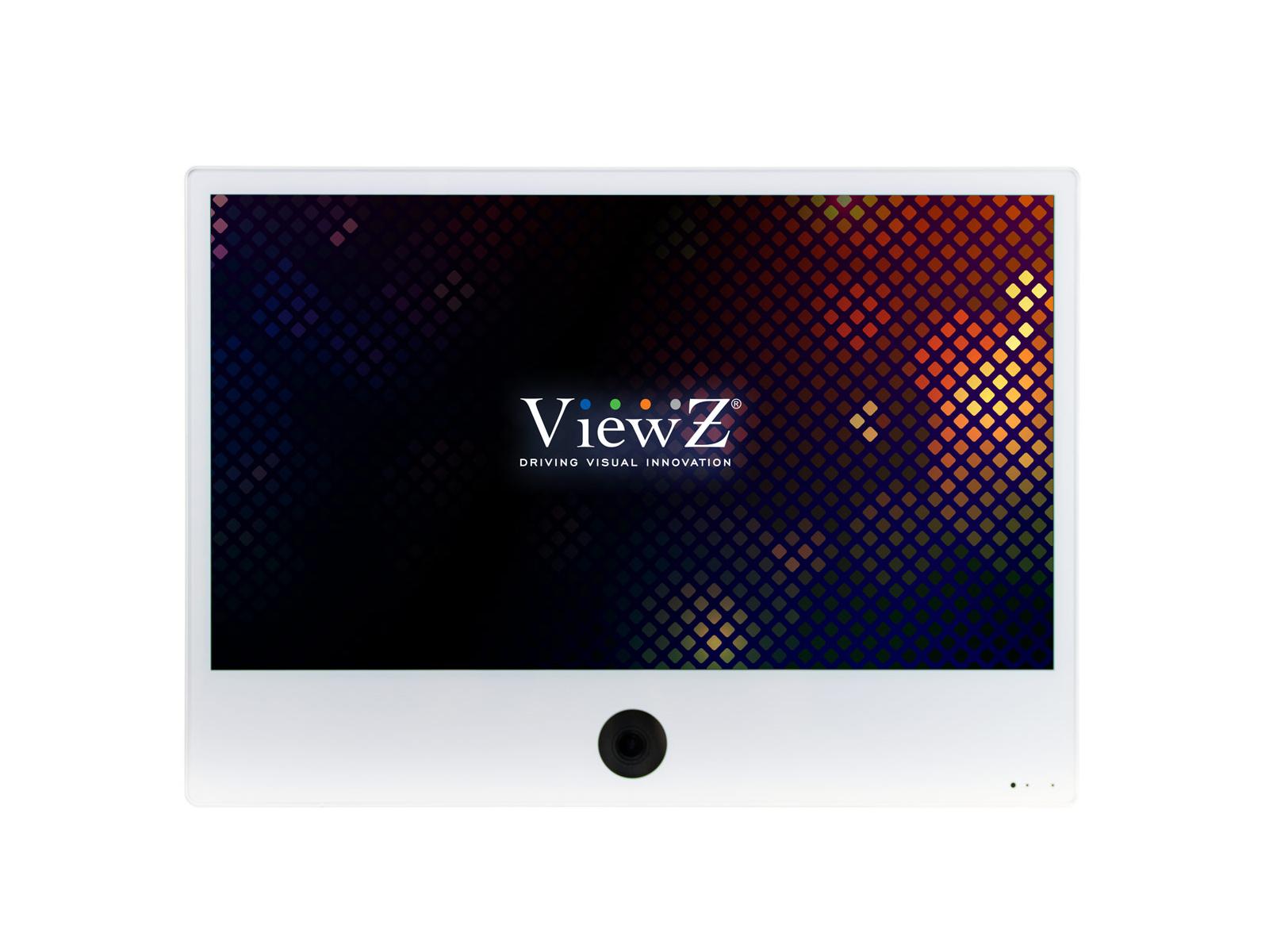 VZ-PVM-I3W3N 27 inch 1920x1080 IP Based Public View Monitor with 2MP Camera/White by ViewZ