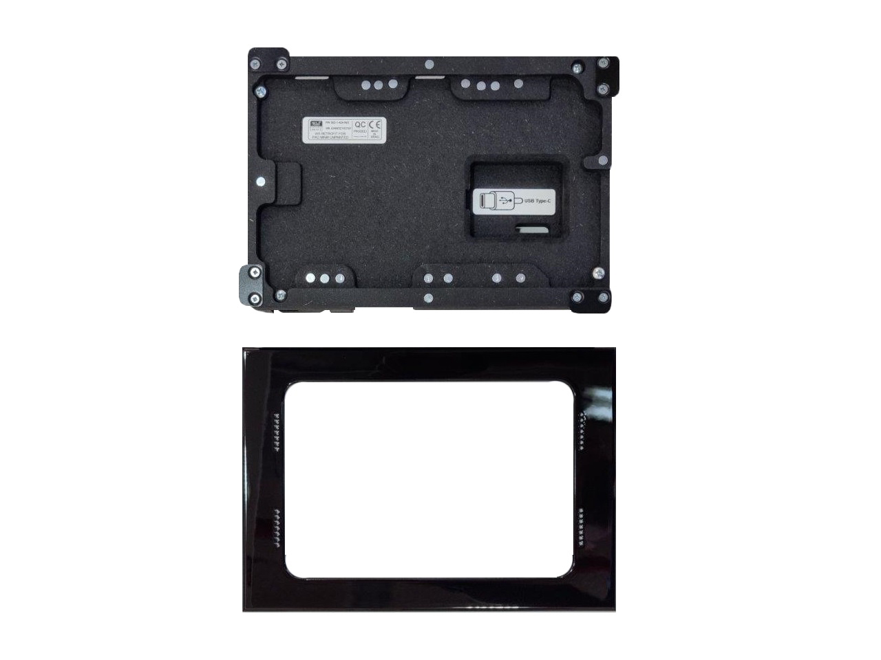 002-1-424-BL Retrofit Mount for Ipad Mini 6 - Black by Wall-Smart