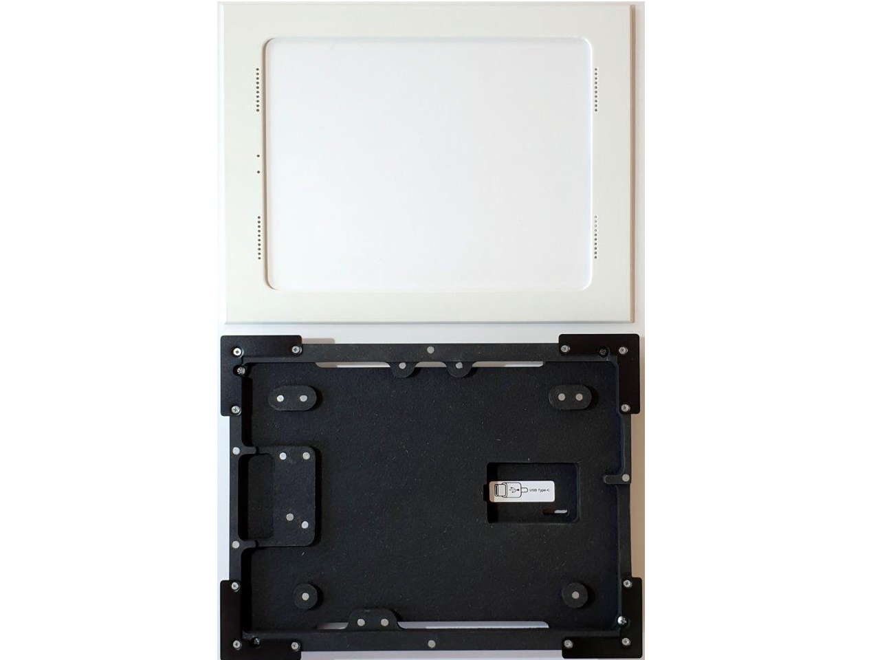 002-1-858-WH Retrofit Mount for iPad Pro 12.9 inch 5th Gen (White) by Wall-Smart