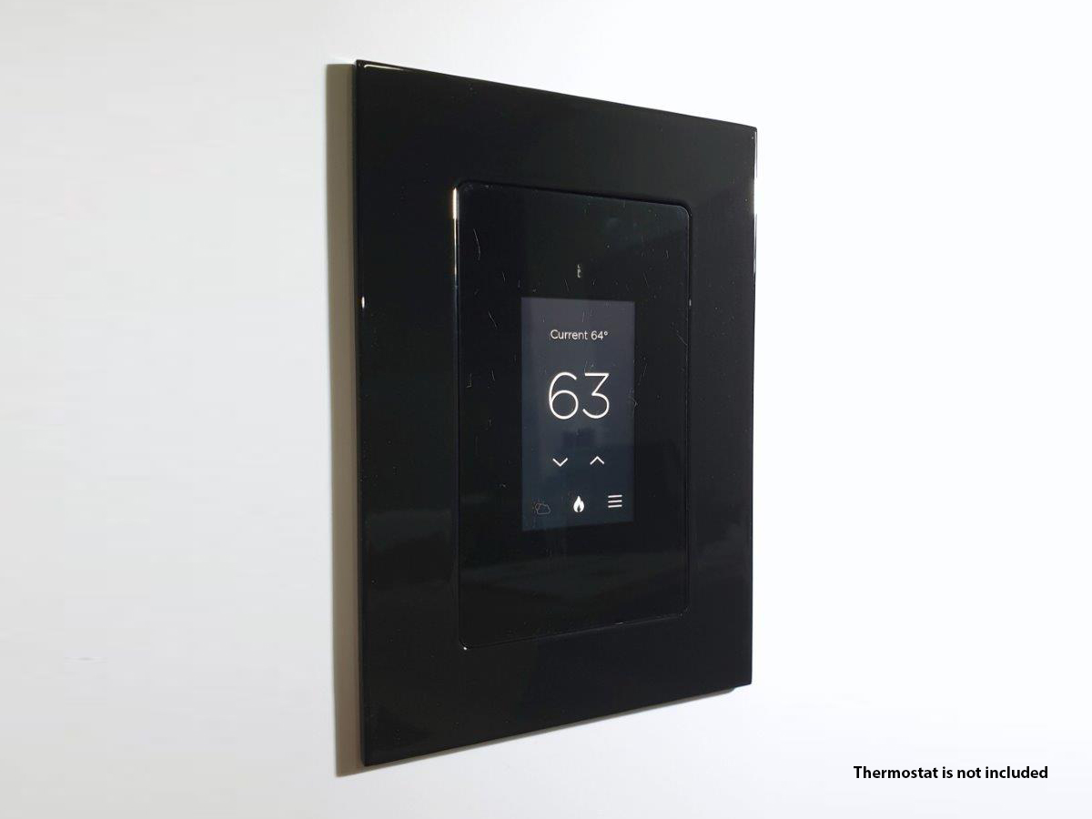 028-1-392-BL Retrofit Mount for Savant Thermostat CLI-W200/Black by Wall-Smart