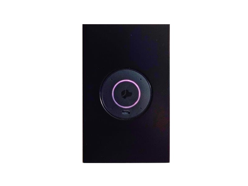 065-1-338-BL 1GANG Adapter for Josh Nano - Black by Wall-Smart