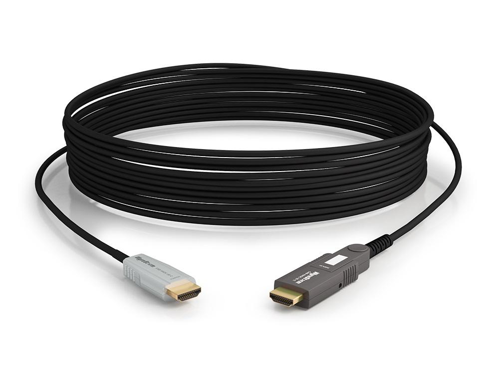 CAB-HAOC-40-C 40m/131ft 18Gbps Hybrid Active Optical HDMI Cable with Detachable Head (CPR Rated) by WyreStorm