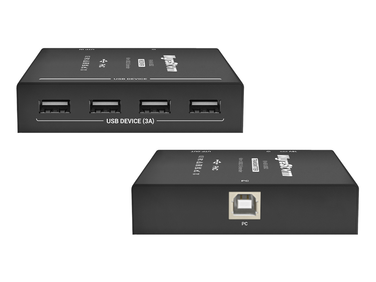 WyreStorm EX-60-USB2 USB 2.0 Extender 60m 4-Port PoC 480Mbps