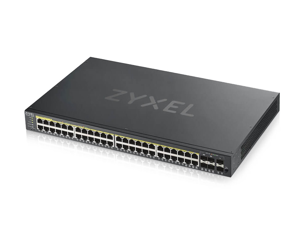 ZYX-GS1920-48HP Zyxel Pre-Configured 1GbE 48-port Switch w/ 1G Uplinks for Use with NetworkHD 100/200 and 400 Series by WyreStorm
