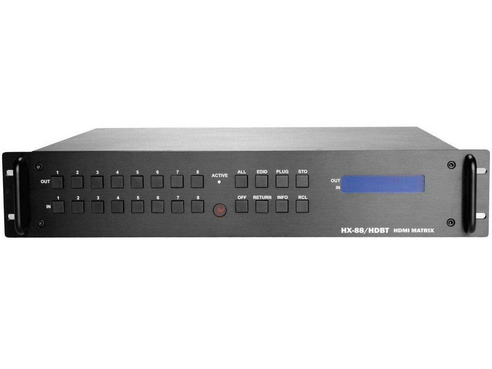 HX-88/HDBT CHASSIS (empty) 8X8 HDMI/HDBT 4K Modular Matrix Switcher by Zigen