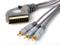 19-012-4 12ft 4m Tripple Shielded RCA SCART TO AUDIO/VIDEO Cable with IN/OUT Switch by Atlona
