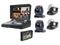 HS-1600T-2C150TM 4-Channel HD/SD HDBaseT Portable Video Streaming Studio with 2x Cameras/2x Camera Mounts/Dispaly by Datavideo