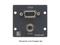 WXA-2P(B) 15-Pin HD and 3.5mm Pass Through/Black by Kramer